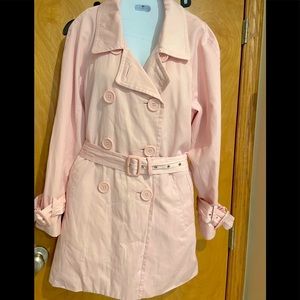 Light pink double breasted pant jacket